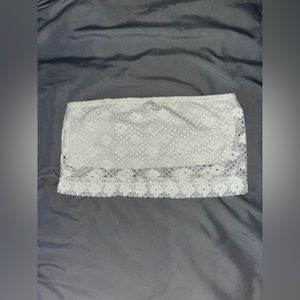 Gently worn white lace tube top from Aerie